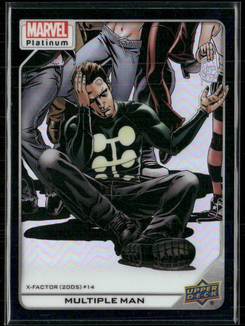 2023 Upper Deck Marvel Platinum Black Rainbow #195 - Multiple Man