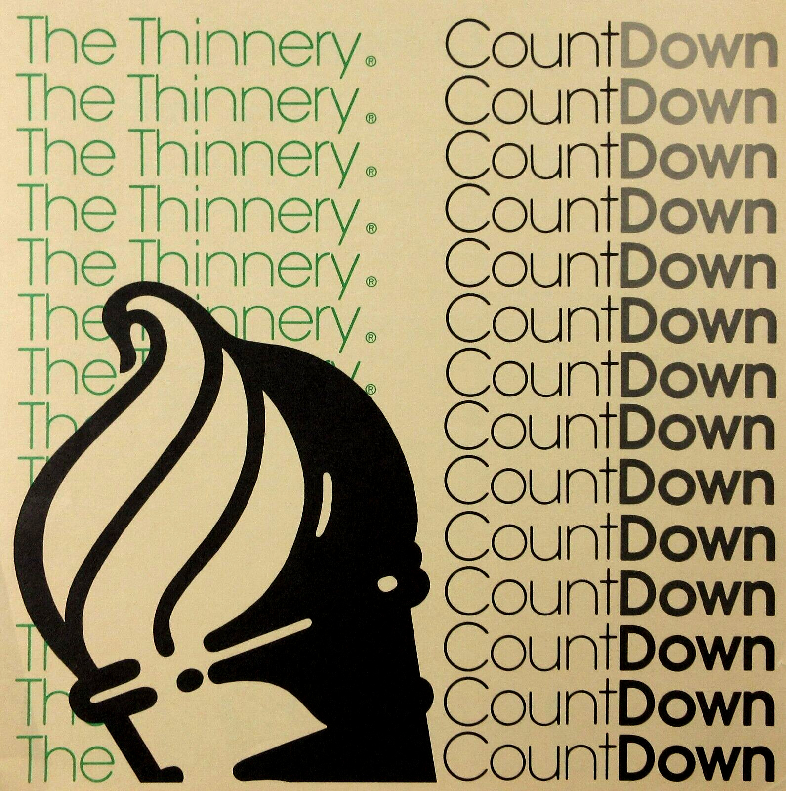 Vintage Diet Restaurant Menu The Thinnery Count Down Southern California 1978