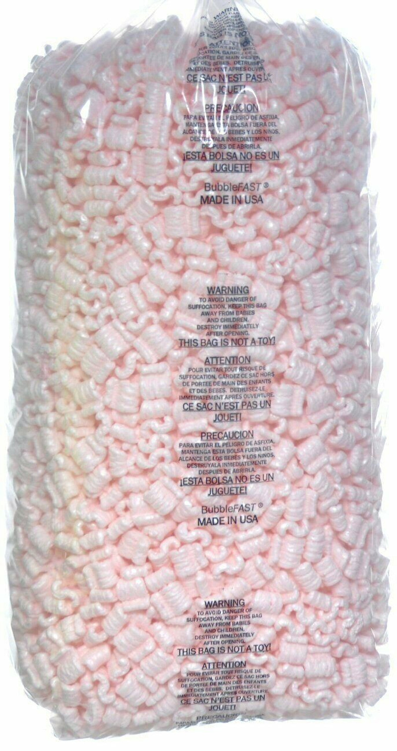 Packing Peanuts Wholesale Protective Wrap 3.5 Cu Ft - 1 Bag Pink anti Static