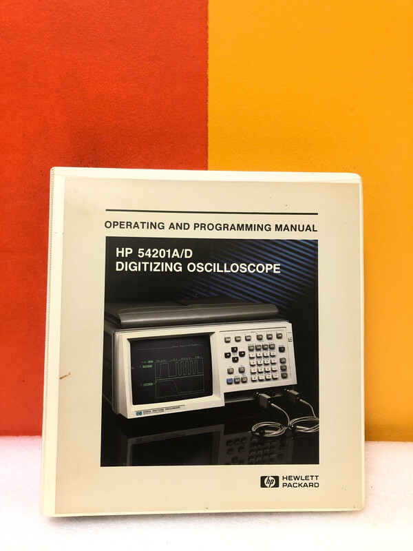 HP 54201-90901 54201A/D Digitizing Oscilloscope Operating & Programming Manual