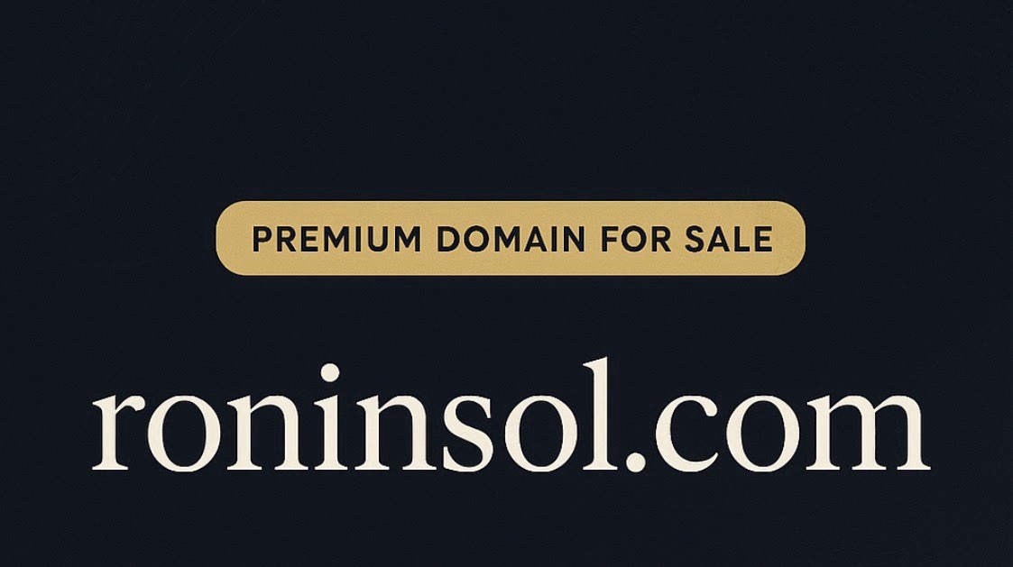 roninsol.com - PREMIUM Domain For Sale, Brandable, Memorable, Pronounceable