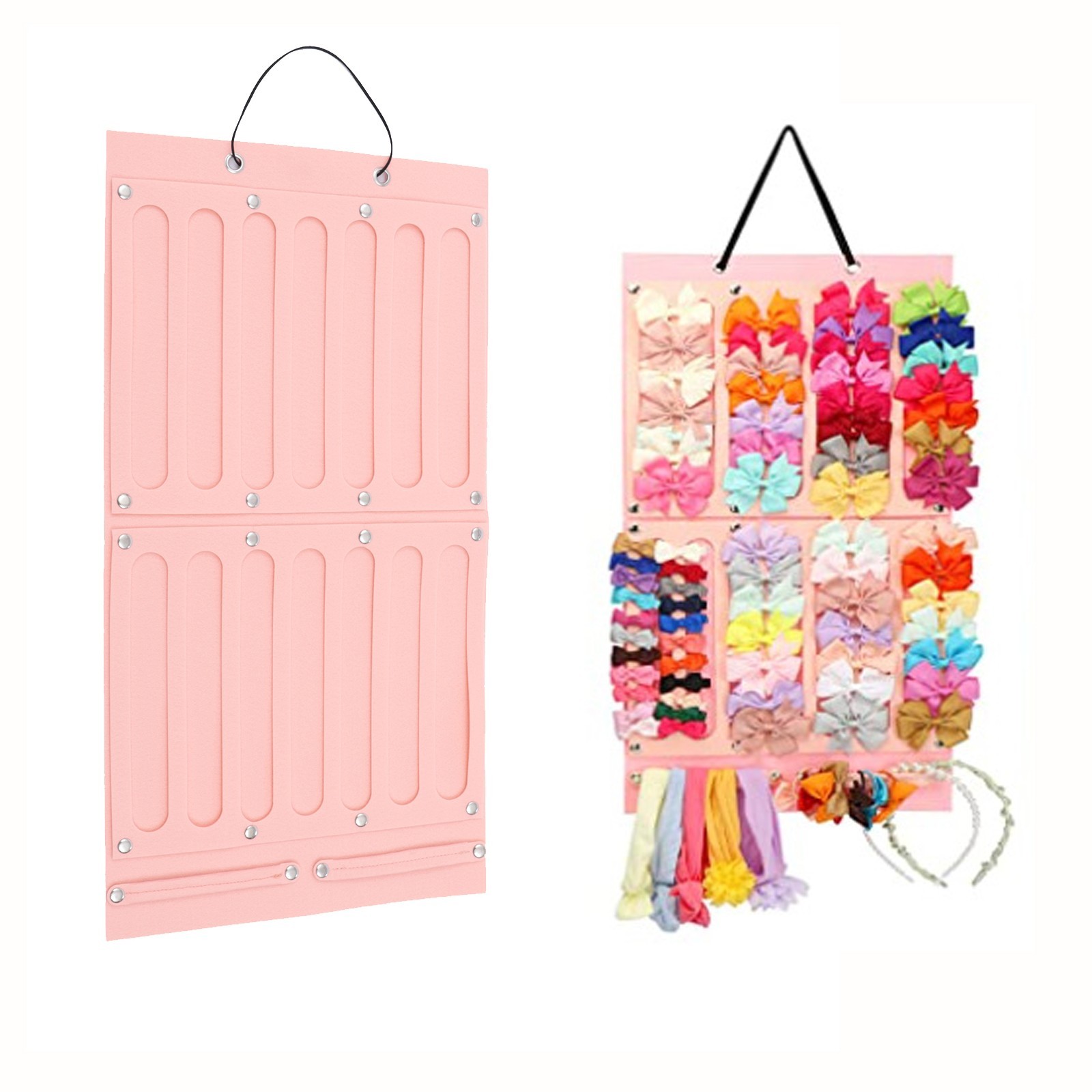 Baby Hair Bows Holder, Bow Organizer for Girls Hair Bows,Baby Headband Organizer