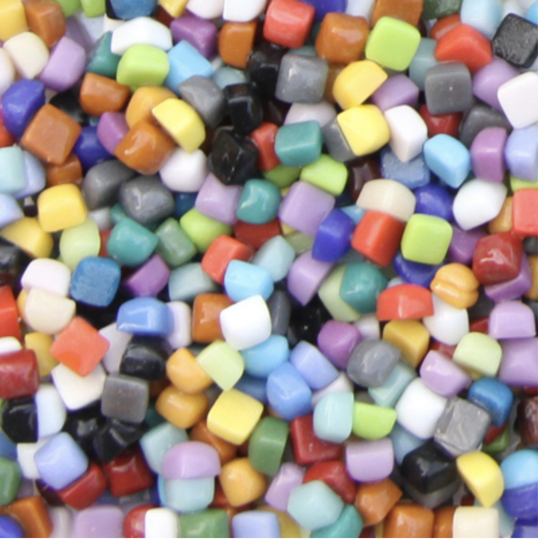 Micro Glass Mosaic Tiles Hand Crafting Pieces Art Hobbies Material Assorted Colo
