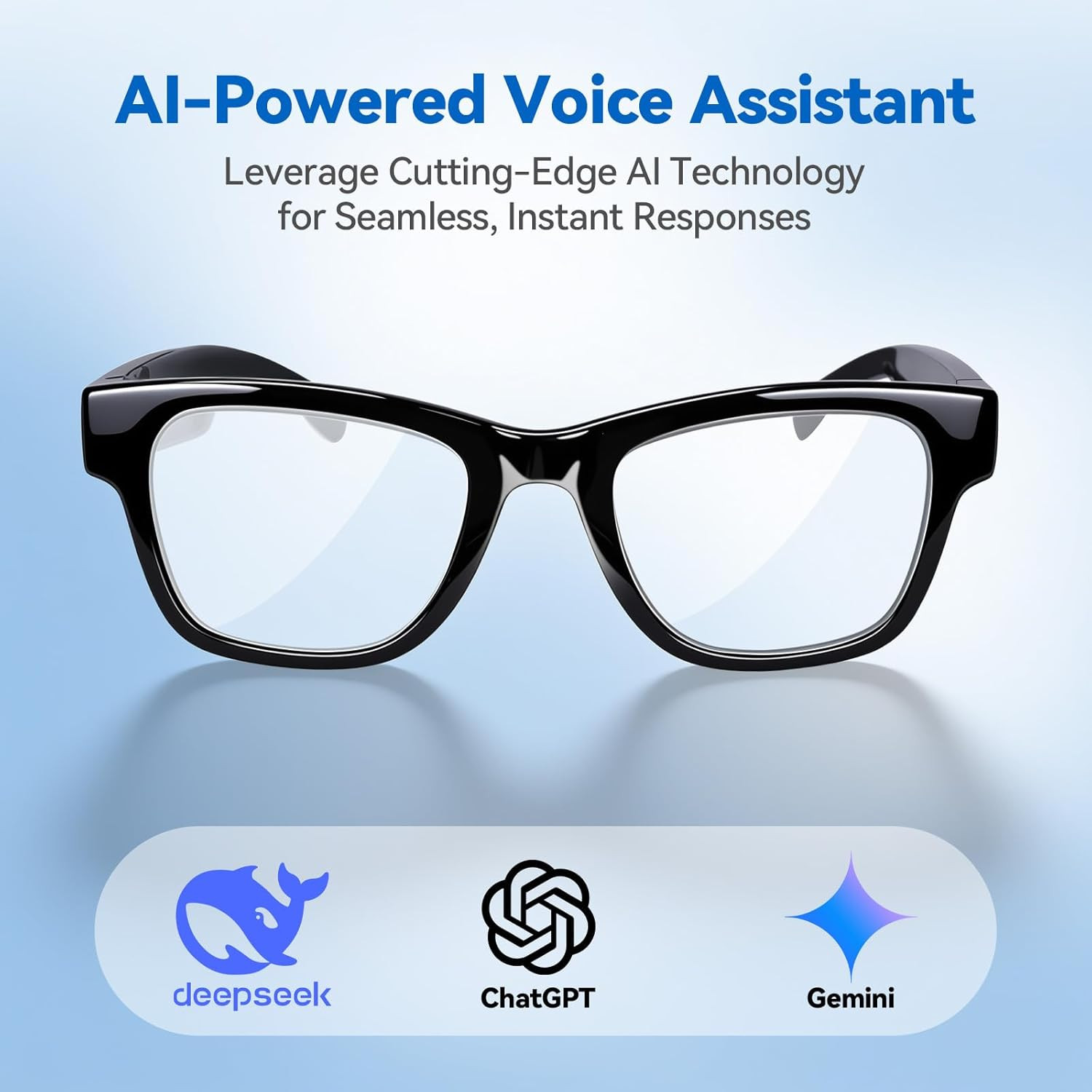 AI Smart Glasses Chatgpt Bluetooth Real-Time Translation Music Hands-Free Calls