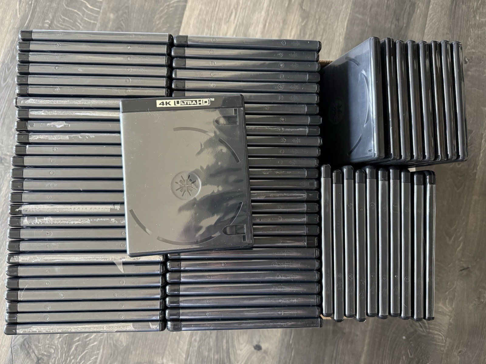 Lot of 71 Mint Pre-Owned 4K Ultra HD 1 & 2-disc capacity replacement cases