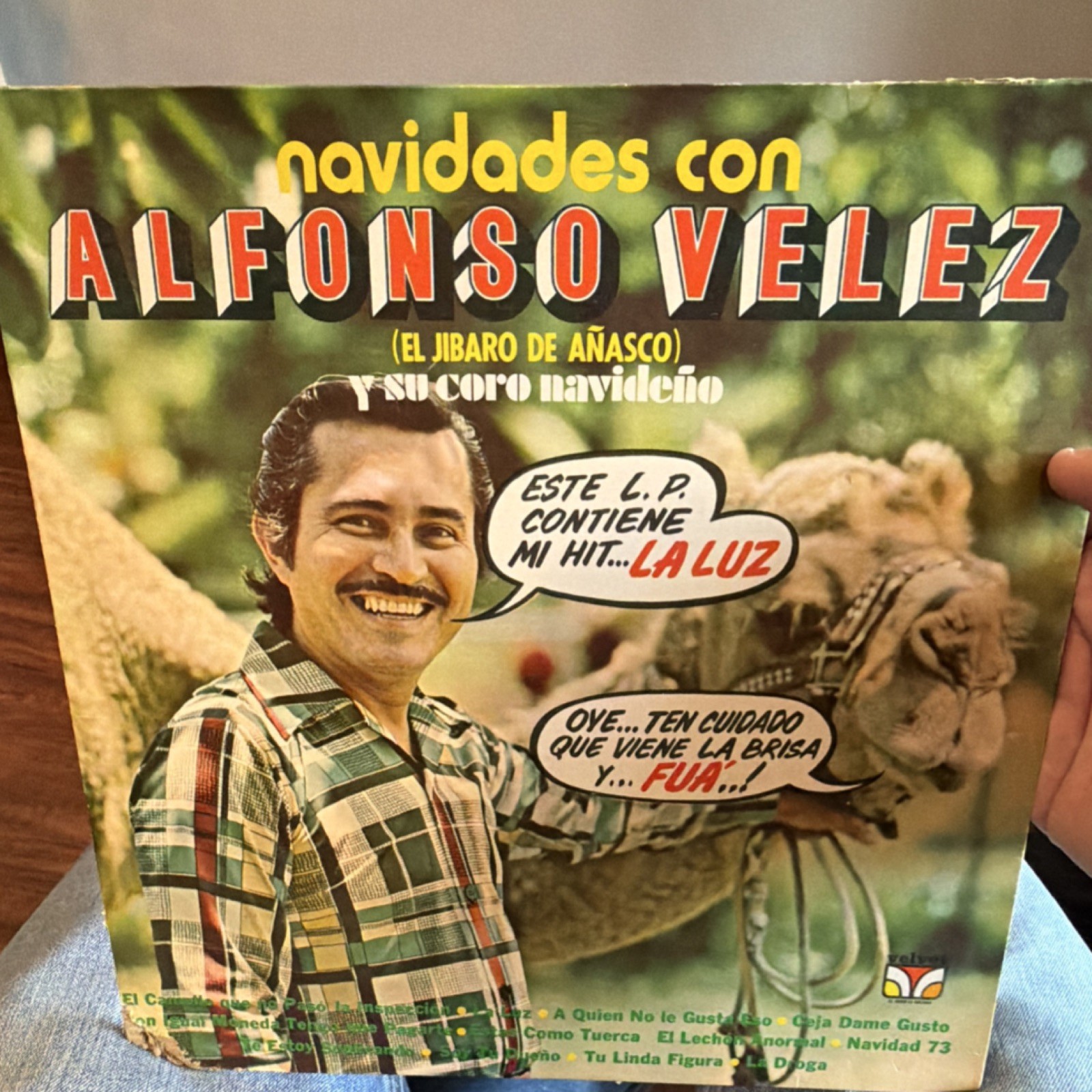 Alfonso Velez Navidades con Alfonso Velez Latin LP Velvet LPV-1474 1973