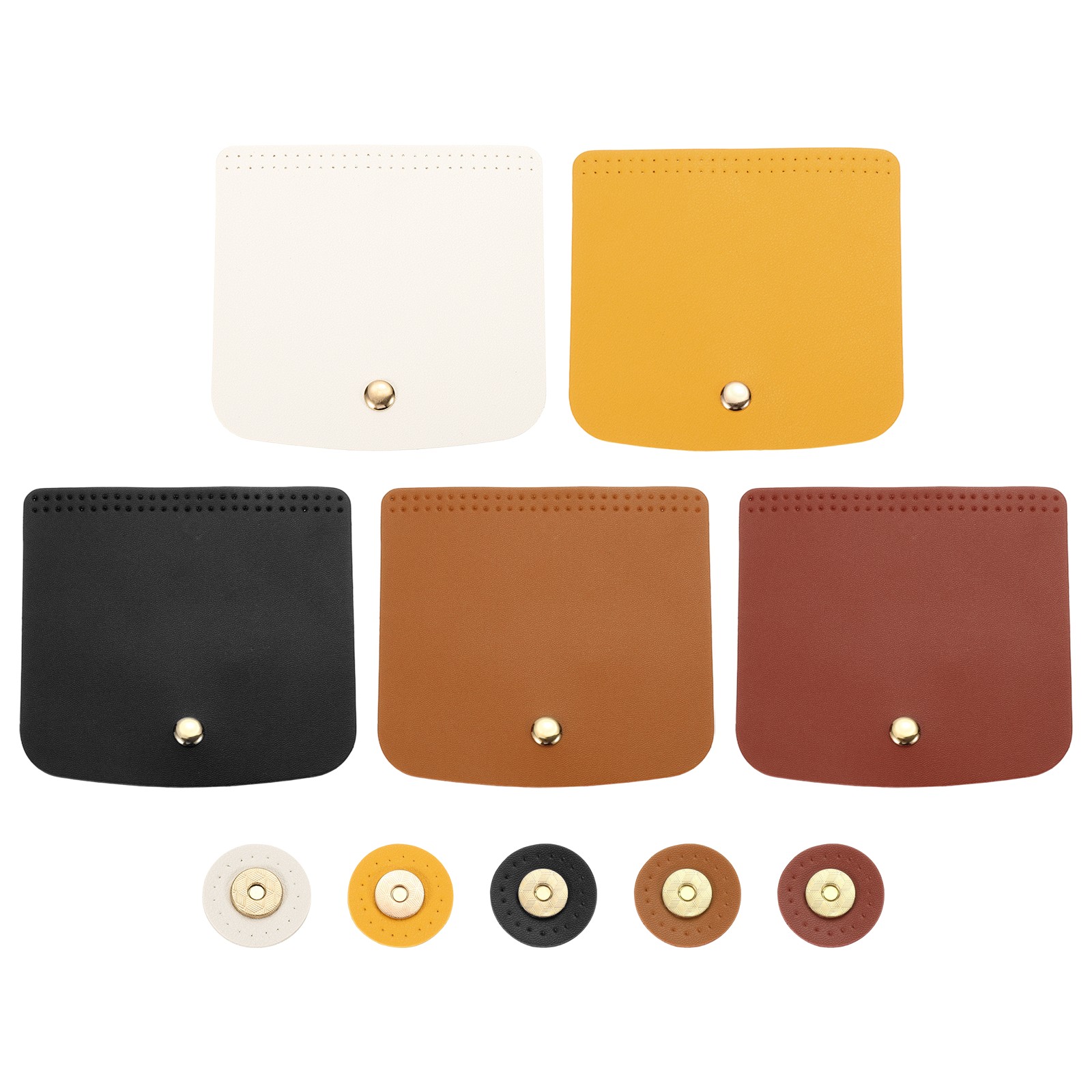 Bag Flip Cover, Leather Bag Cover with Buckle, Black/Brown/Tan/White/Yellow