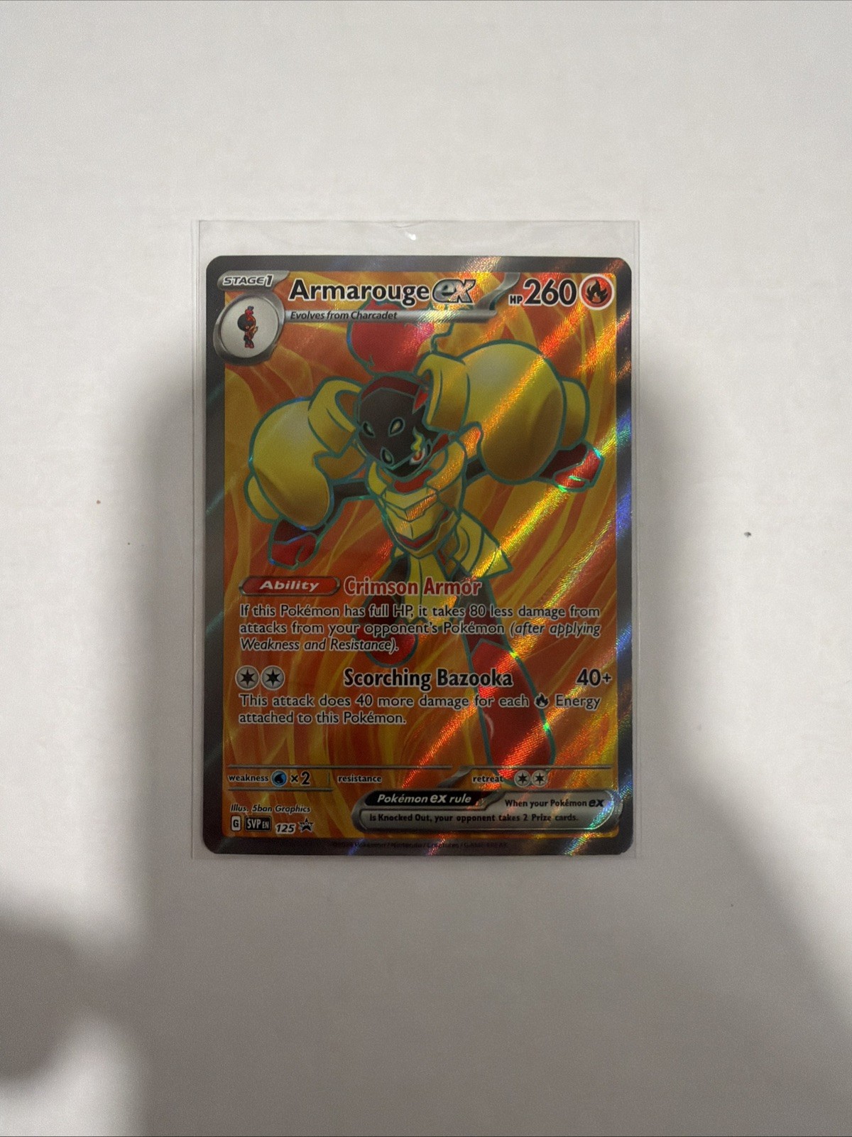 Armarouge ex 125 Black Star Promo Full Art Pokemon Scarlet & Violet - NM/M❤️