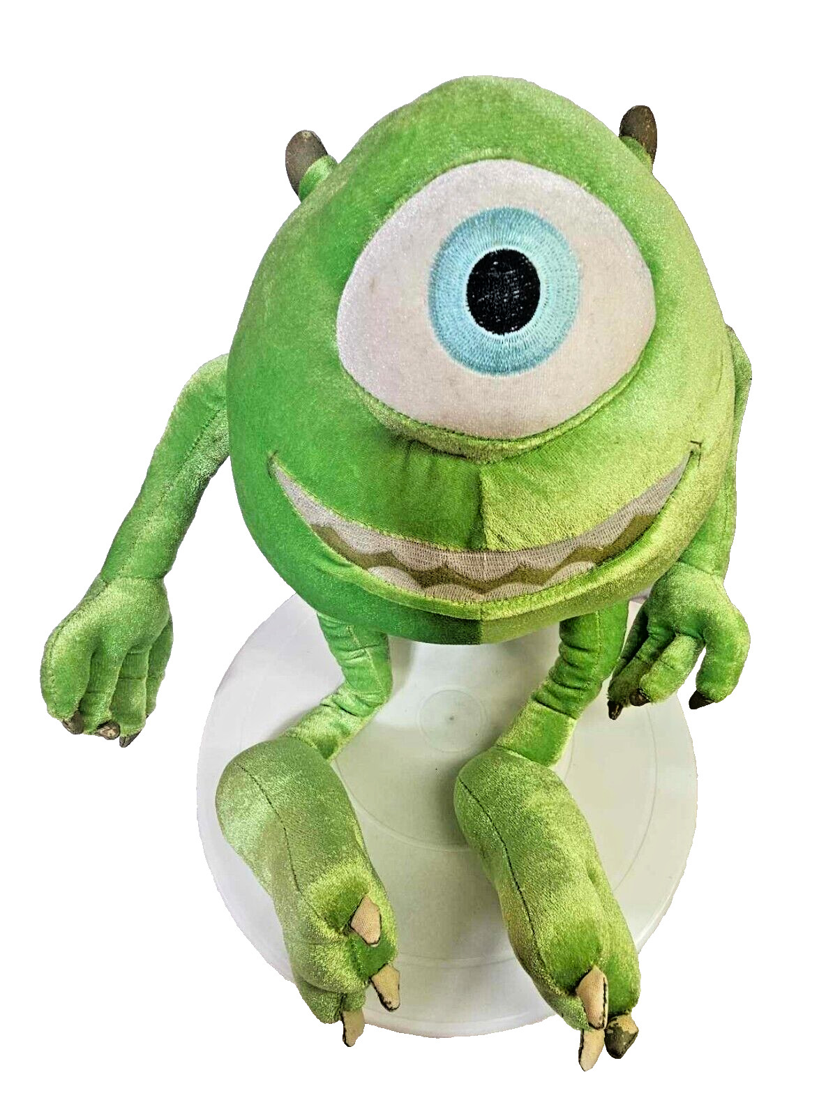 Monsters Inc Mike Wazowski toy Plush Green One Eyed Monster 15in"- READ