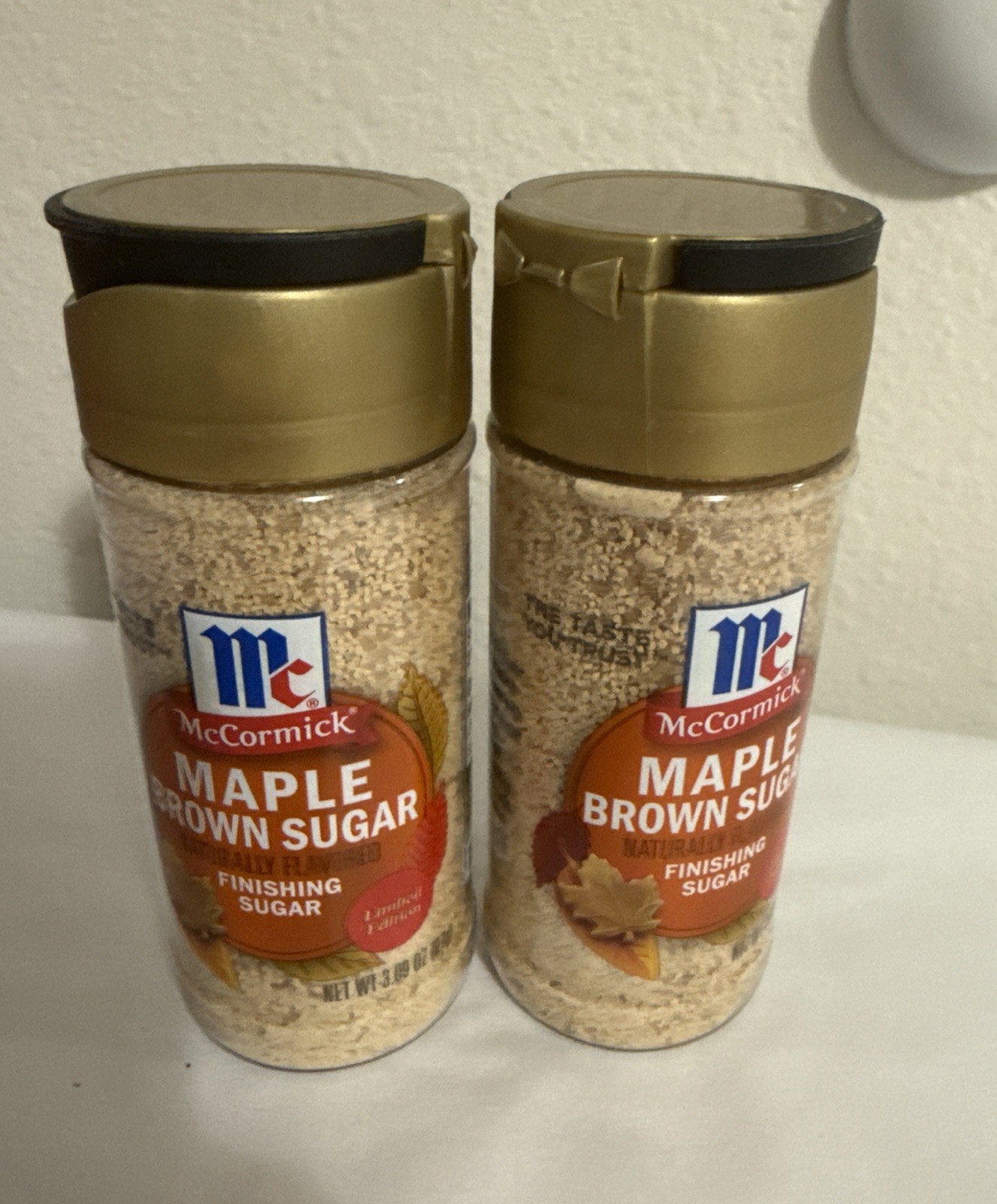 Limited Edition, McCormick, Maple Brown Sugar Finishing Sugar, 3.09oz X2, 4/27