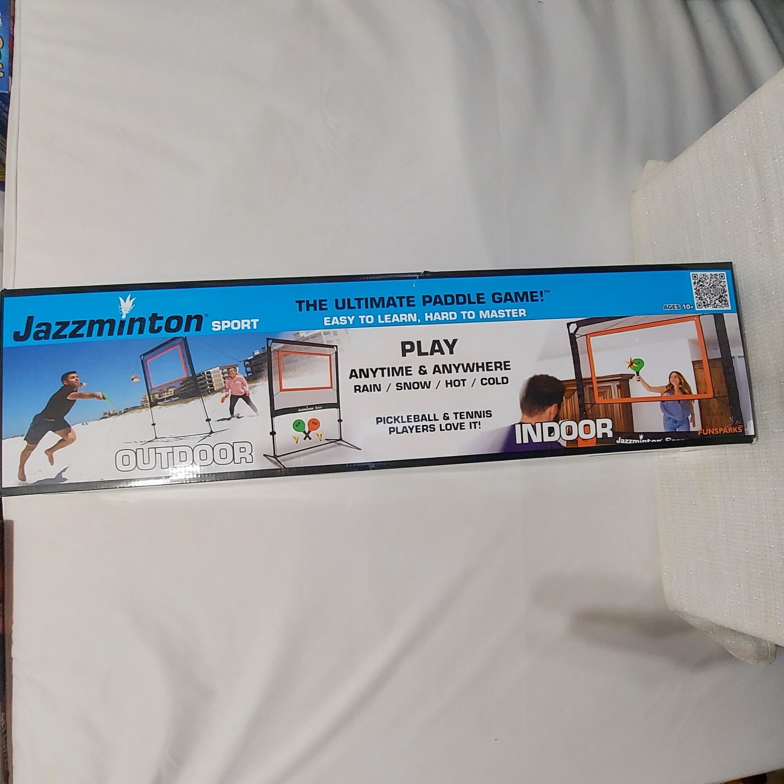 NEW Jazzminton Sport Original Paddle Game with Net for Indoors & Outdoors