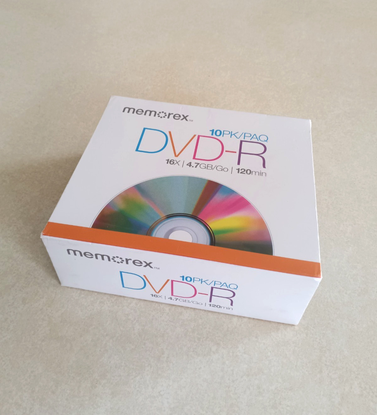 New Memorex 10-PACK DVD-R  Recordable Discs 16X 4.7GB 120Min Sealed