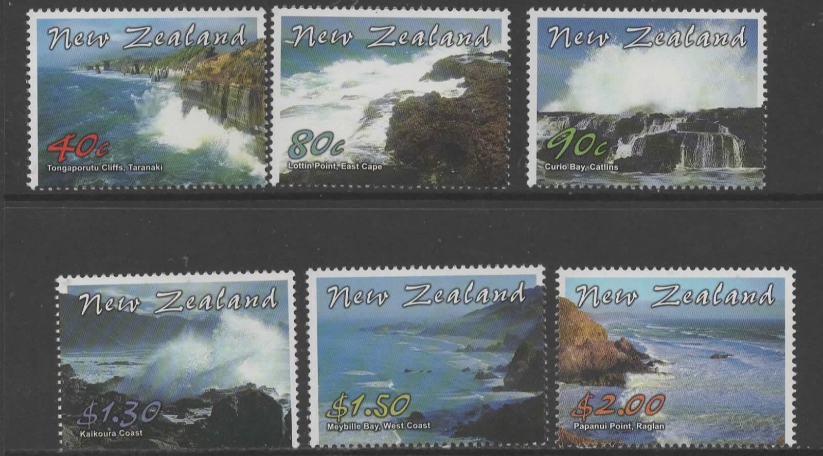 NEW ZEALAND SG2510/5 2003 COASTLINES  MNH
