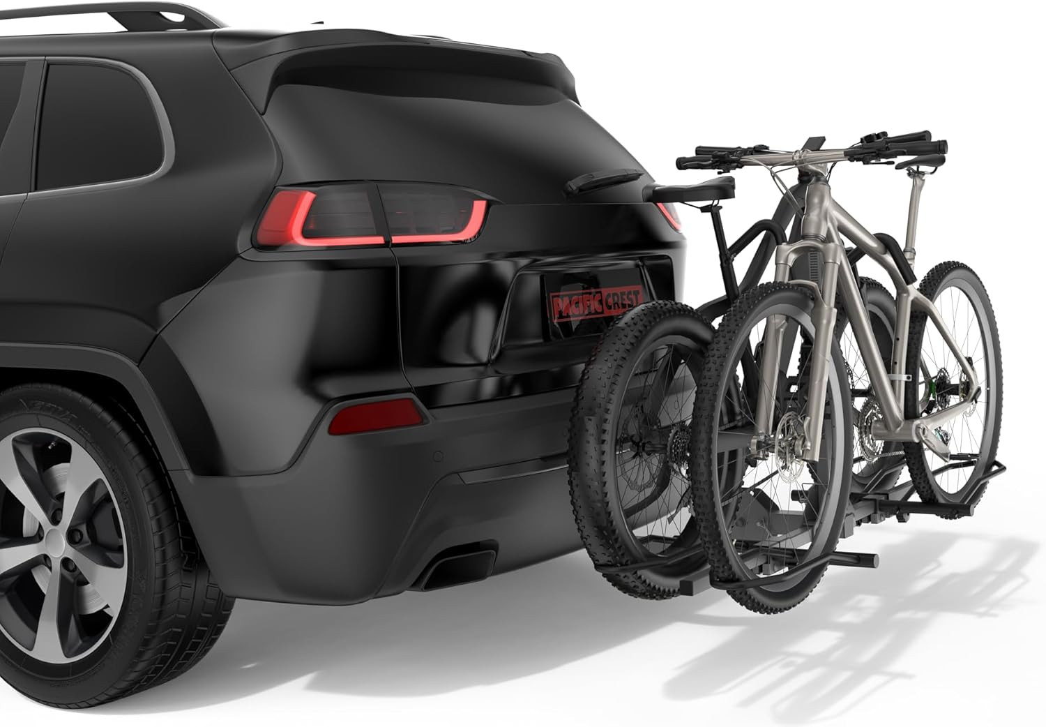 Bike Rack Hitch for Car, 160Lbs Heavy Duty 2-Ebike Platform Hitch Rack, Foldable