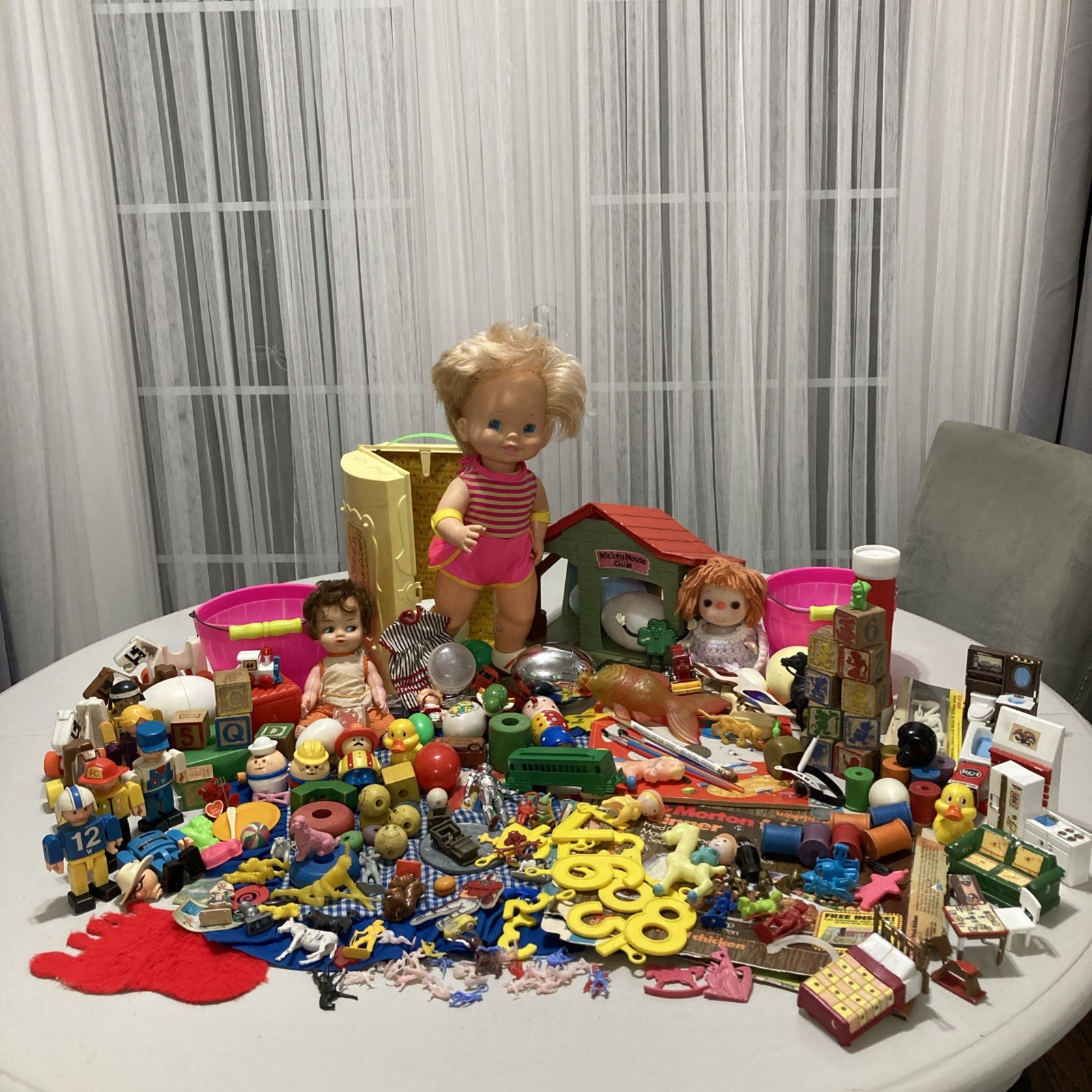 Huge Vintage Stored Toy Box Rescue Junk Drawer Toys Lot 70s-Early 80s LOOK