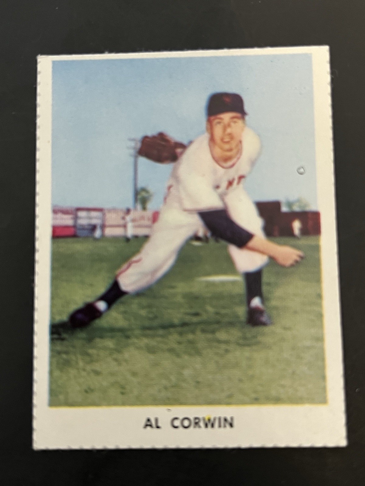 1955 Golden Stamps New York Giants Album Cover AL CORWIN  NM