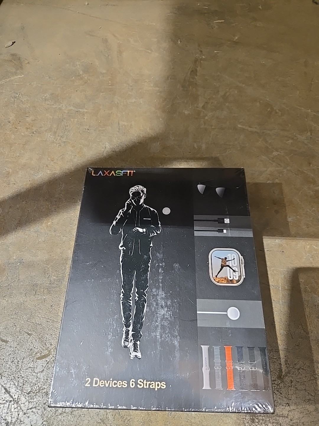 Laxasfit Smartwatch + Bluetooth Sunglasses Set New Sealed