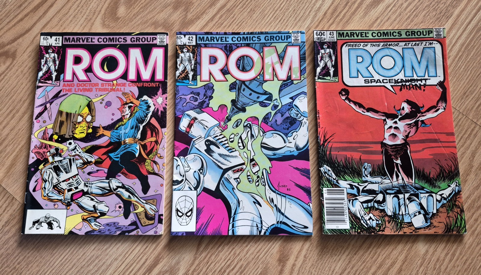 Rom Spaceknight #41+42+43 Marvel Comics 1983 Three Issues 