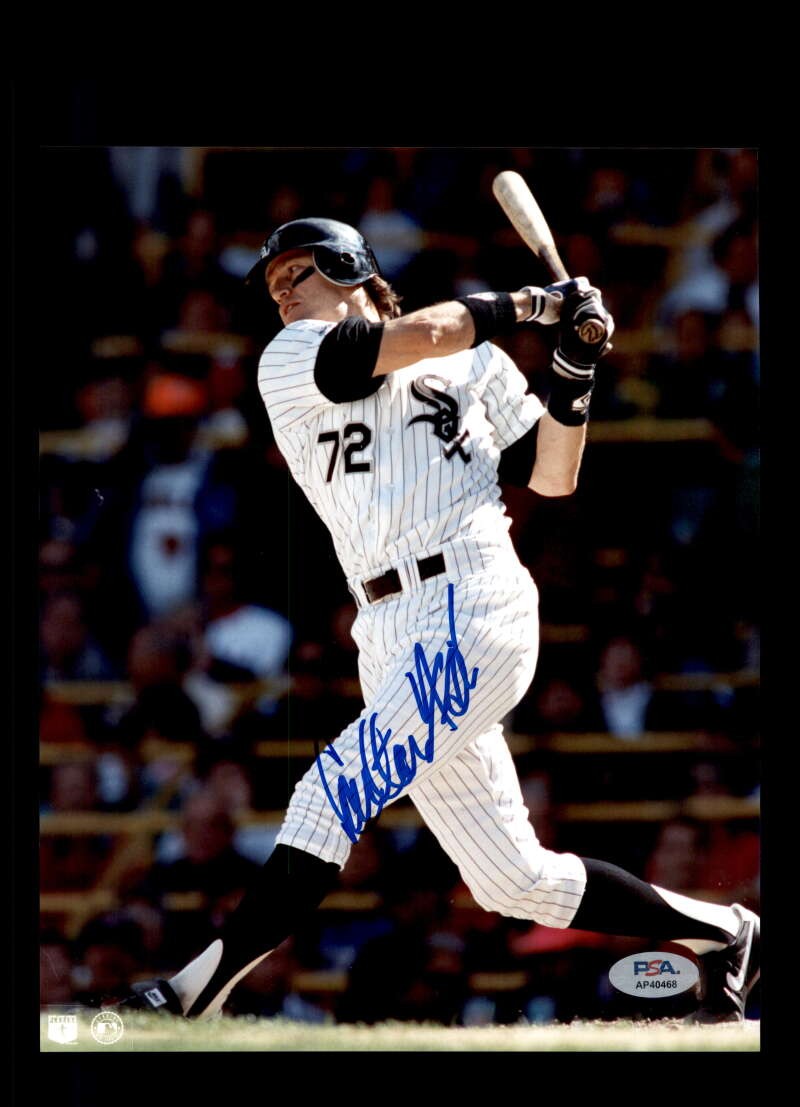 Carlton Fisk PSA DNA Signed 8x10 Photo Autograph White Sox