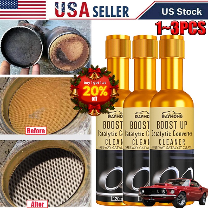 Boost Up Vehicle Engine Catalytic Converter Cleaner Cleaning Multipurpose 1-3PCS