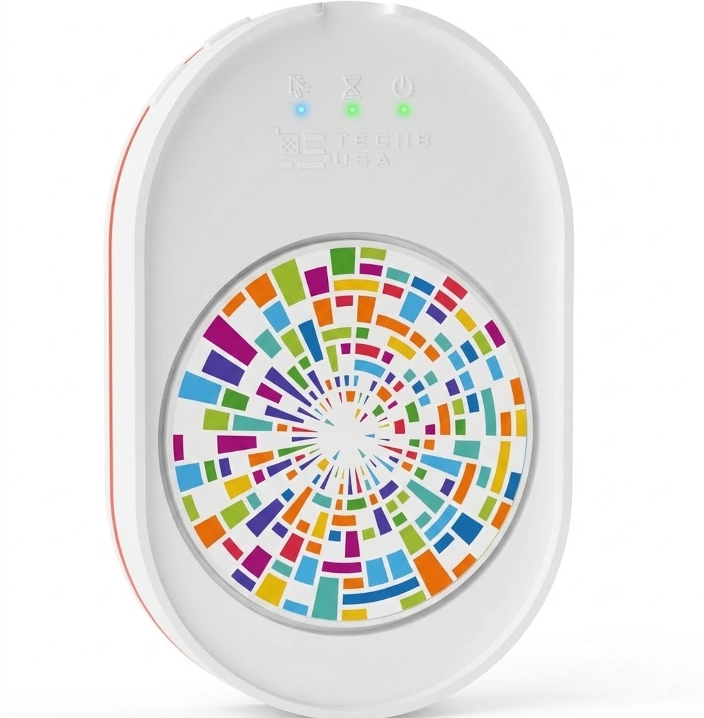 TECH8 USA Mouse Mover Device Undetectable Jiggler 3D Hologram Glass Random Move