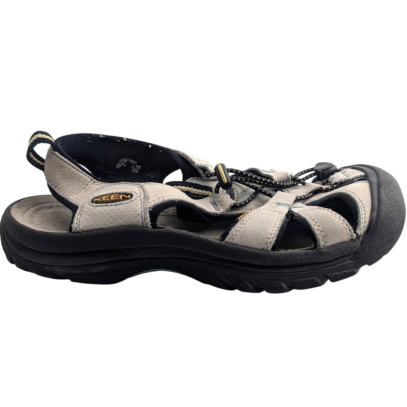 KEEN Waterproof Sport Sandals Gray Black Women's Size 8 Outdoor Hiking Shoes