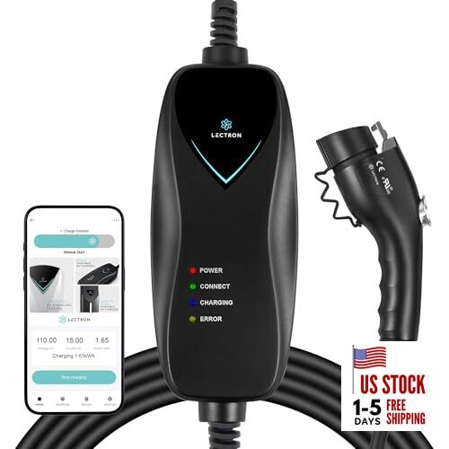  Level 1 J1772 Charger (WiFi Version) - 120V, 15 Amp, 15A NEMA 5-15 with APP