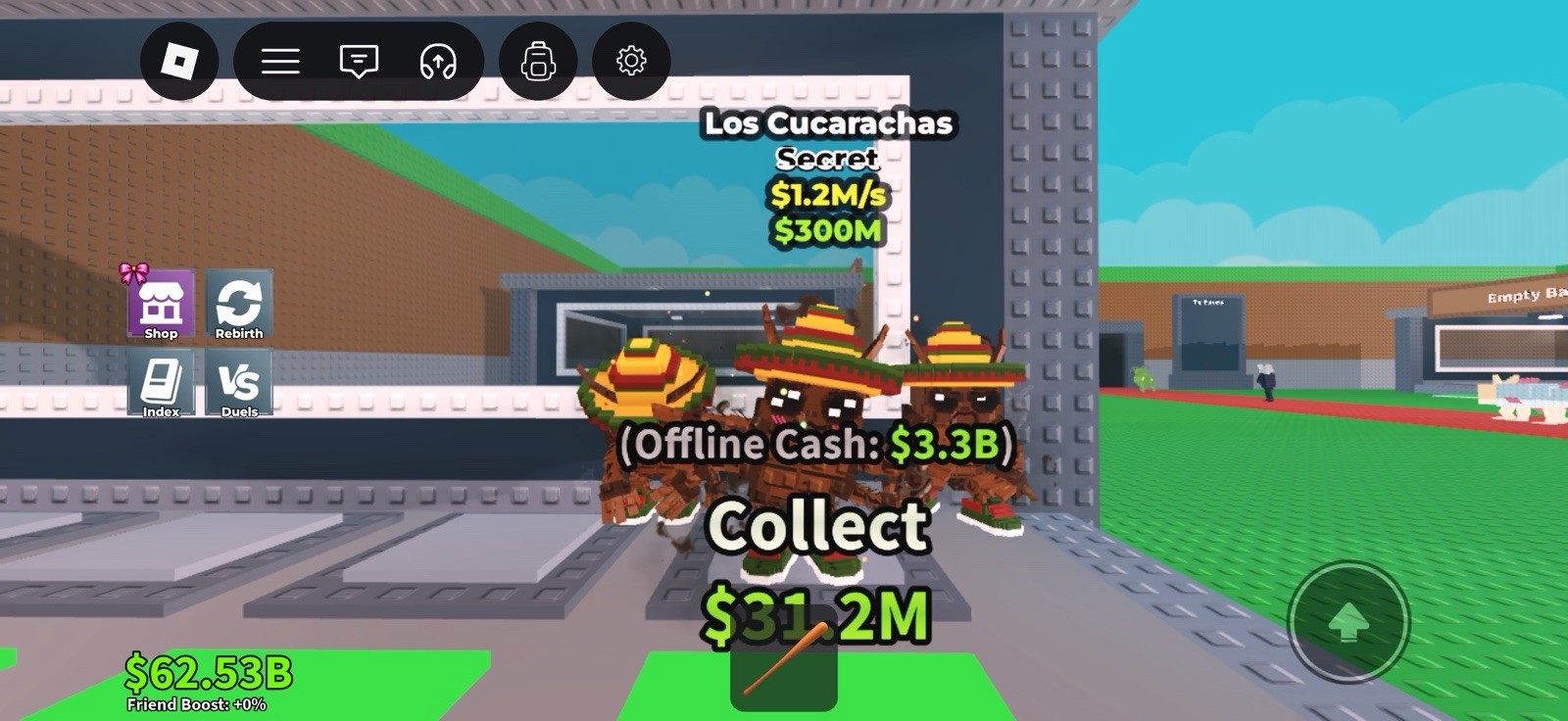 Los Cucarachas Secret Steal a brainrot  $1.2M/s $300M Virtual Collectible