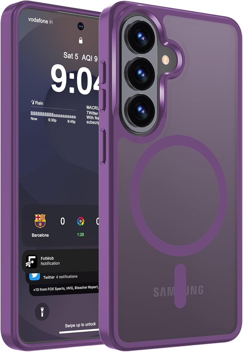 Magnetic Matte Case for Samsung Galaxy S26 Plus Dark