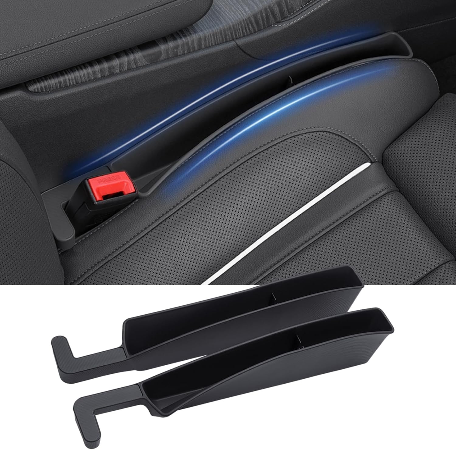 Car Seat Gap Filler, Seat Gap Organizer with Phone Holder, Car Seat Accessories,