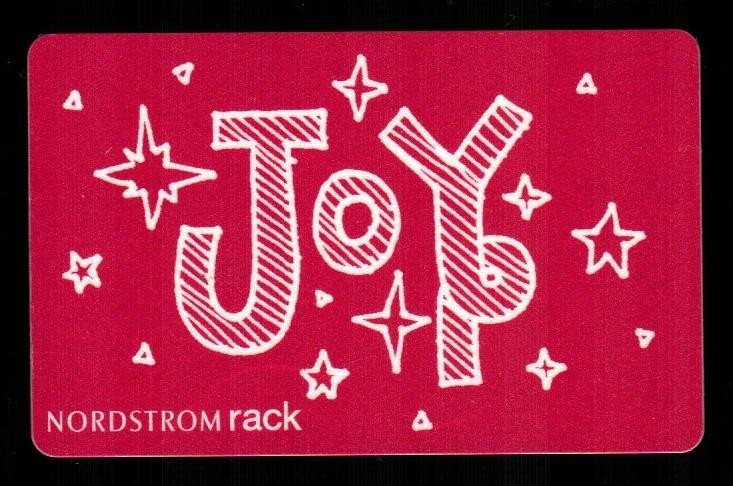 NORDSTROM RACK Christmas, Joy ( 2013 ) Gift Card ( $0 )