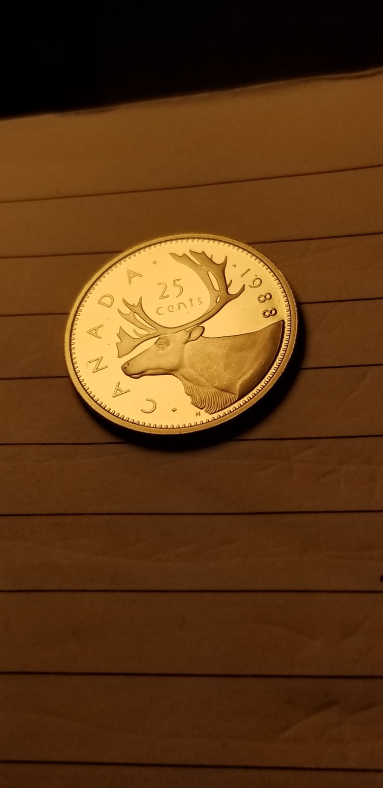 1988 Canada 25 Cents Coin Mint Grade Beauty Idab1.