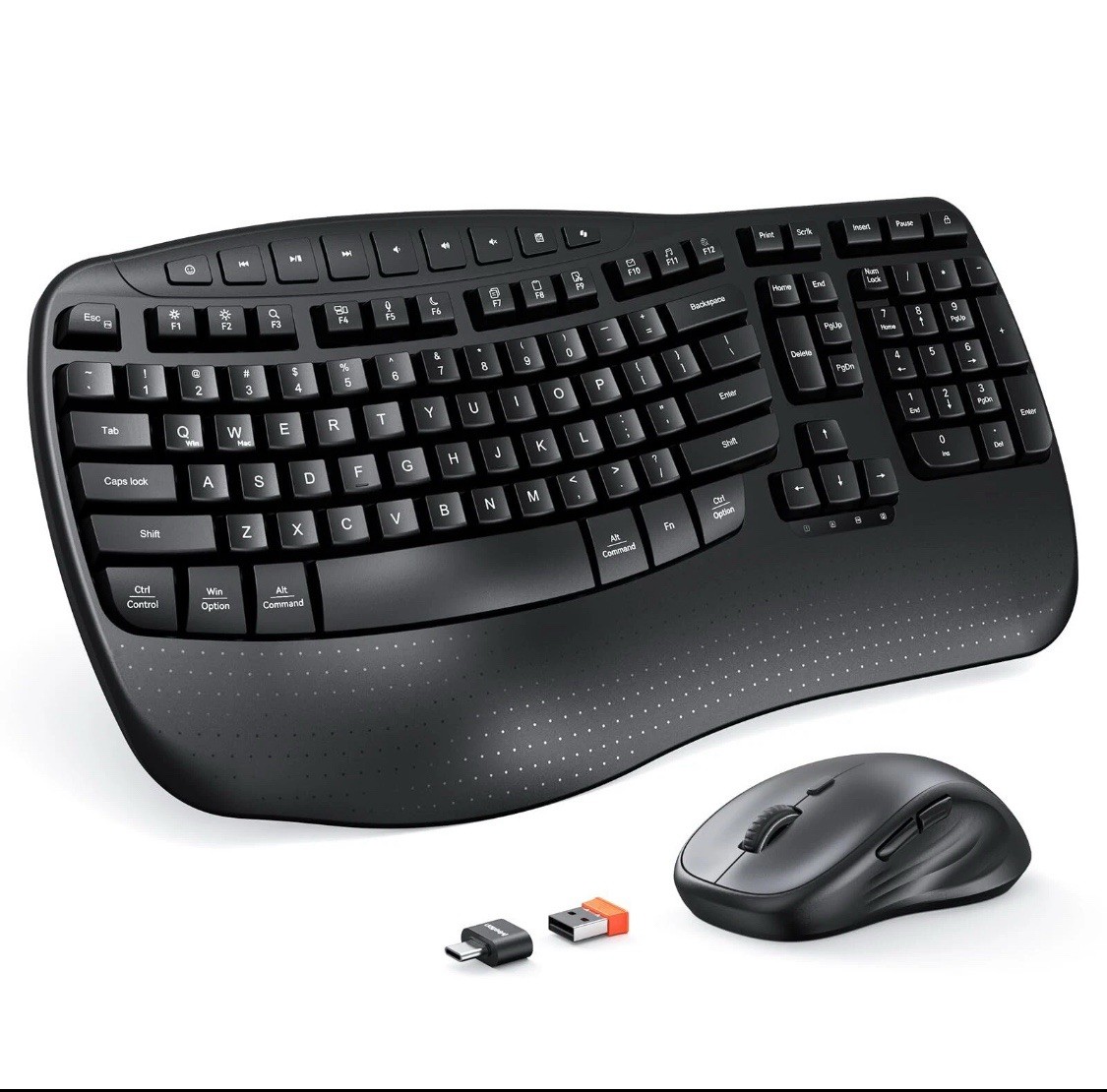 Meetion Director D_2 Wireless Keyboard & Mouse Combo Ergonomic 2.4GHz USB