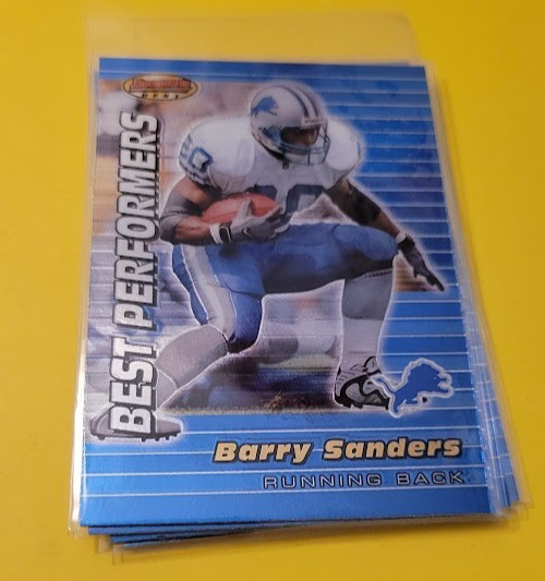 1999 BOWMAN'S BEST #94 BARRY SANDERS Detroit Lions Football Card