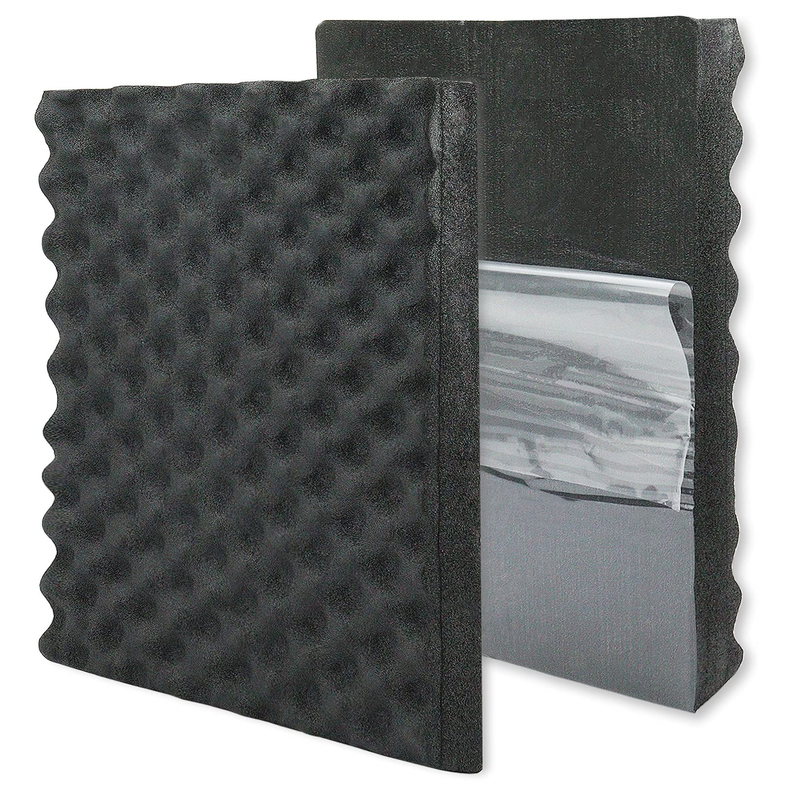 Soundproofing Closed Cell Foam - 2 Pack -Adhesive 16'' X 12'' X 1.8'' Thicken...