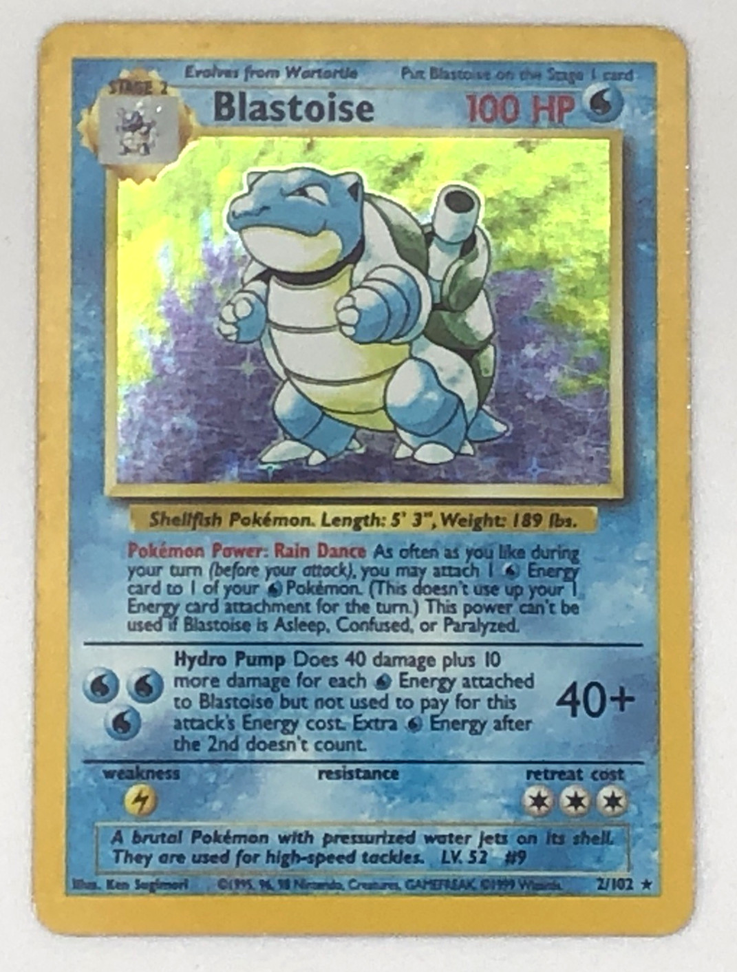 Blastoise 002/102 Base Set Holo