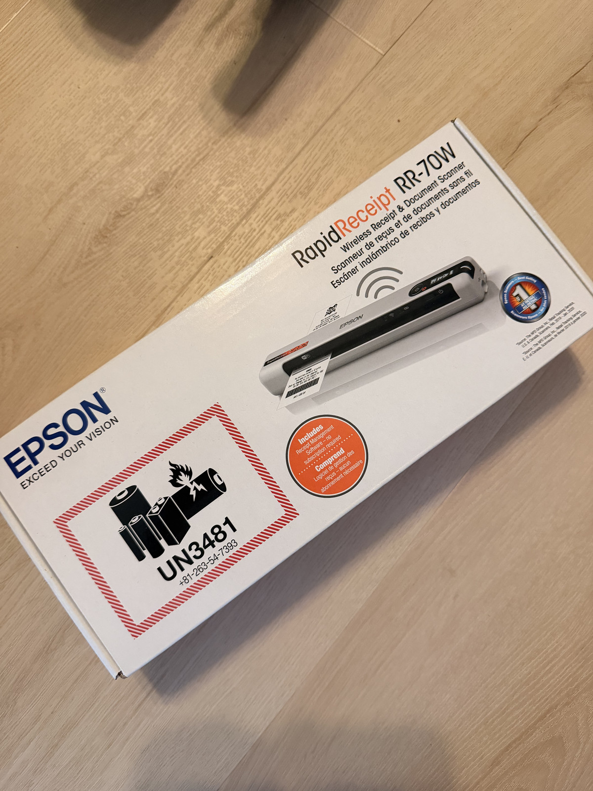 Epson Rapid Receipt RR-70W Wireless Receipt & Document Scanner