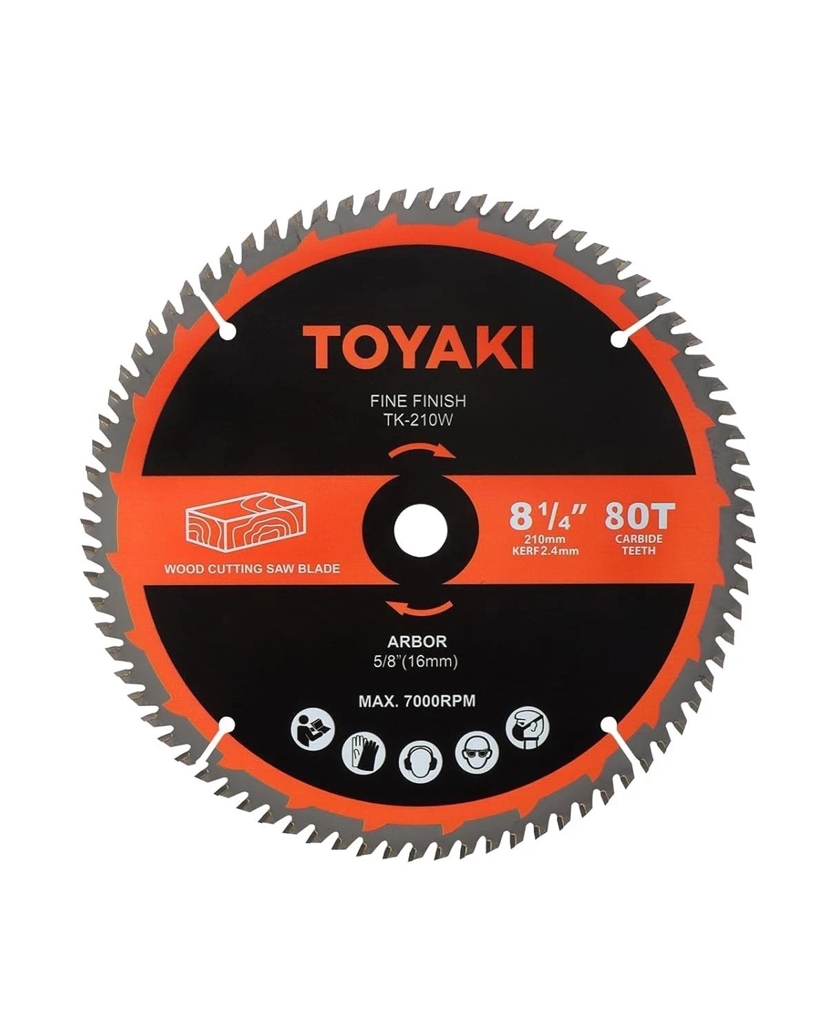 8-1/4-Inch Miter Saw Blade, 80-Tooth Ultra-Fine Finish Professional Woodworking