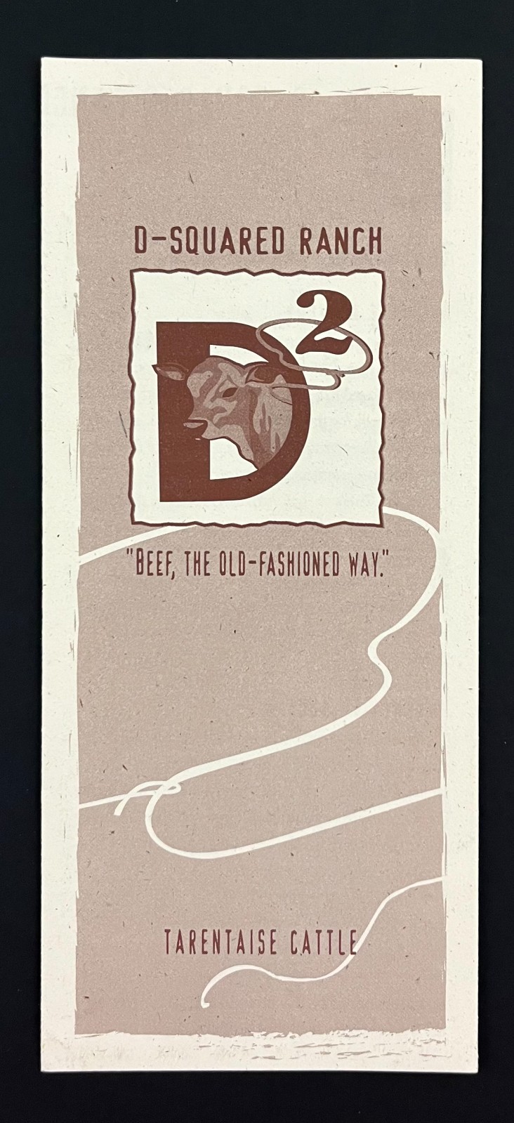 1990s Mountainair New Mexico D-Sqared Ranch Tarentaise Cattle Vintage Brochure