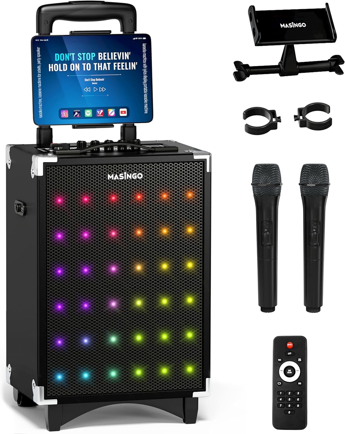 MASINGO SOPRANOX2 Karaoke Machine for Adults and Kids (Open Box)