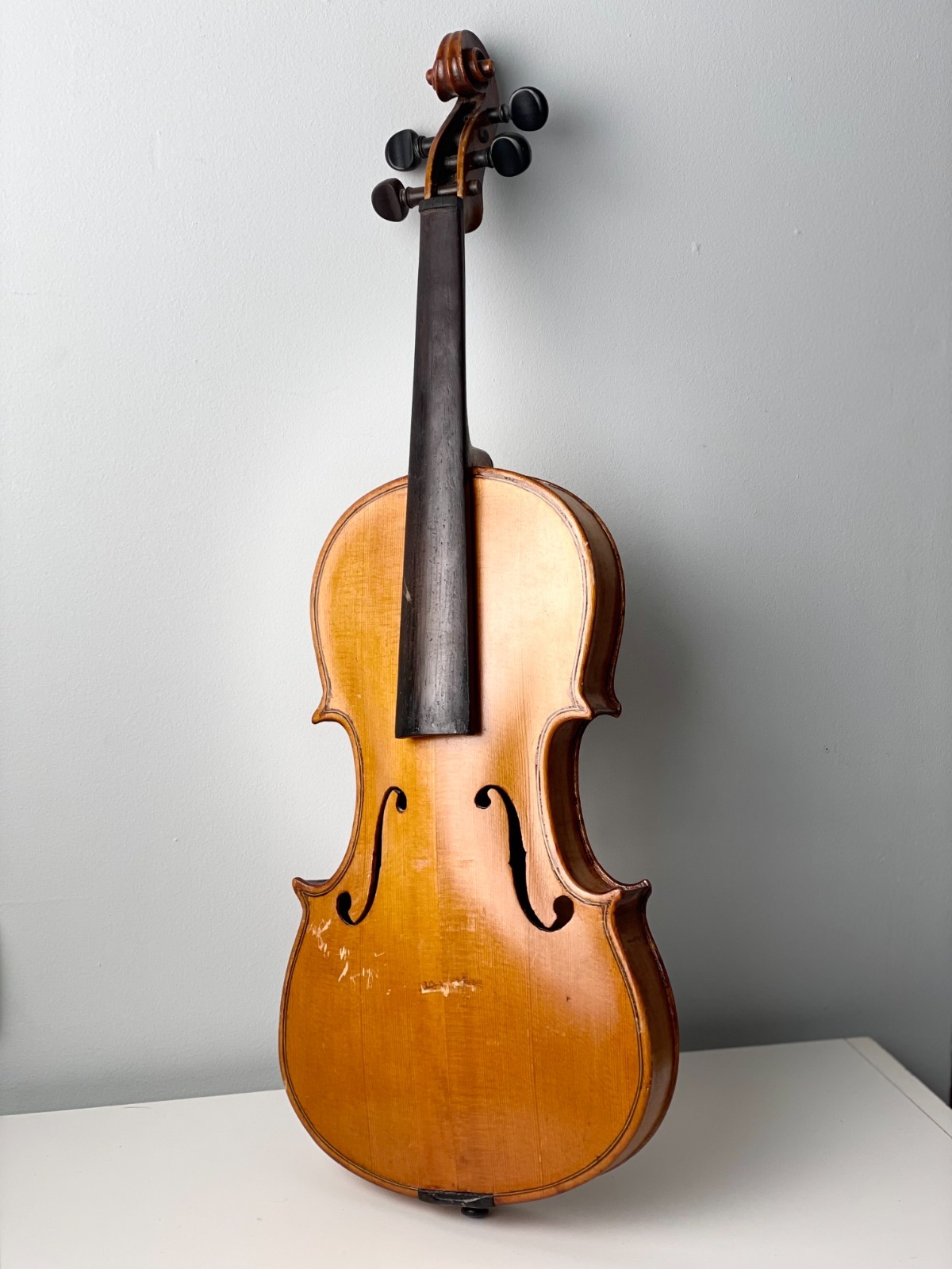 Old German School 4/4 Violin – Early 1900s – Flamed Maple – Needs Setup