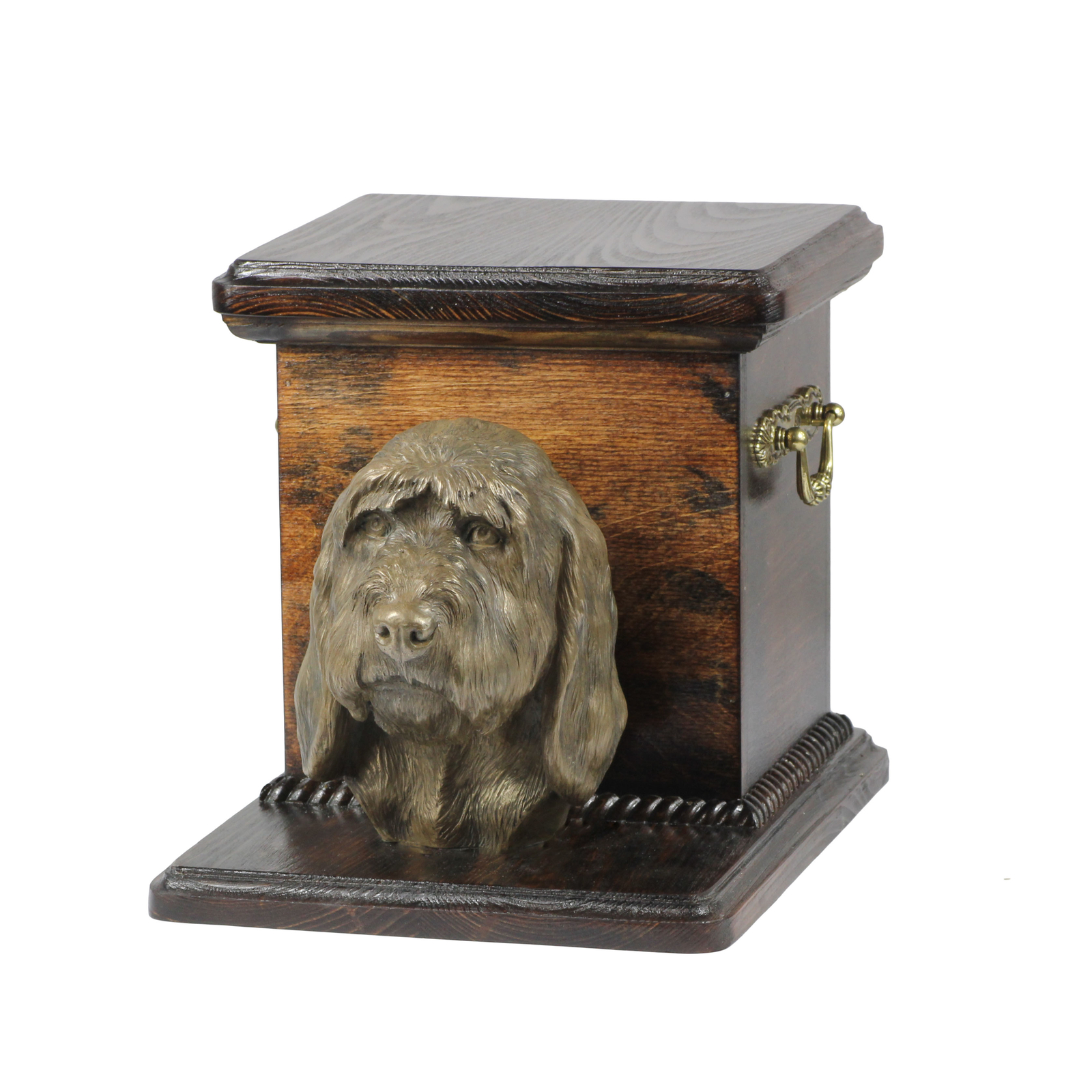 Grand Griffon Vendéen Holzurne With Dog Art-Dog