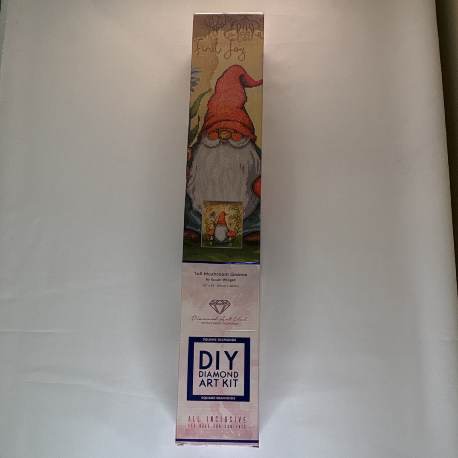 Diamond Art Club Tall Mushroom Gnome DIY Diamond Art Kit DAC-22475-AB