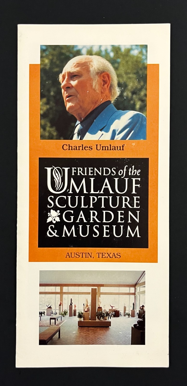 1990s Charles Umlauf Sculpture Garden Museum Austin TX Vintage Travel Brochure