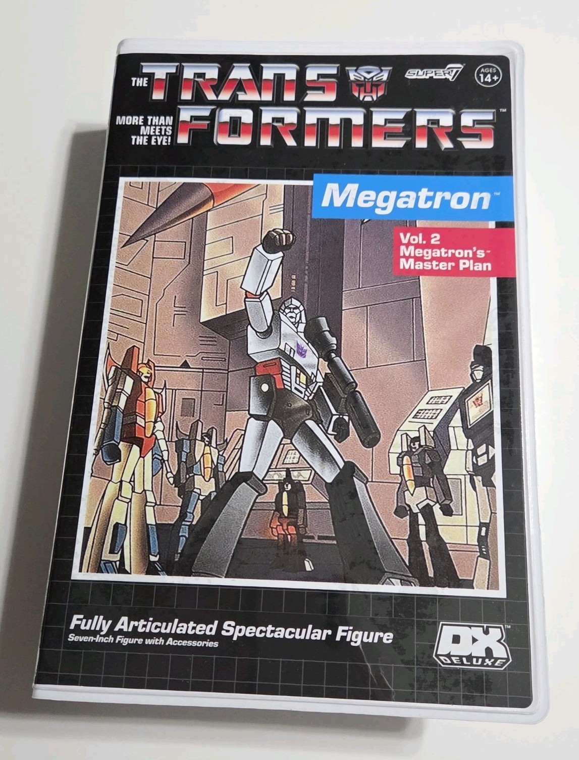 Super7 Transformers Deluxe Megatron (VHS) Sealed Action Figure New
