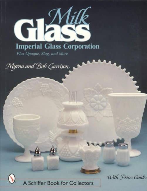 Vintage  Imperial Milk Glass Collector Guide incl Opaque Slag Black & Blue Glass