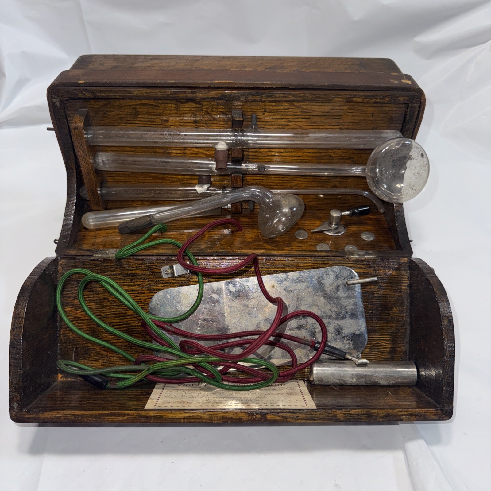 Antique Brooklyn VIOLET RAY Oscillator Generator Medical Machine Quack Doctor