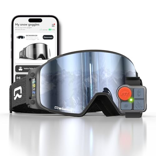 Multifunctional Smart Bluetooth Ski Goggles with Walkie G03 Cylindrical Black