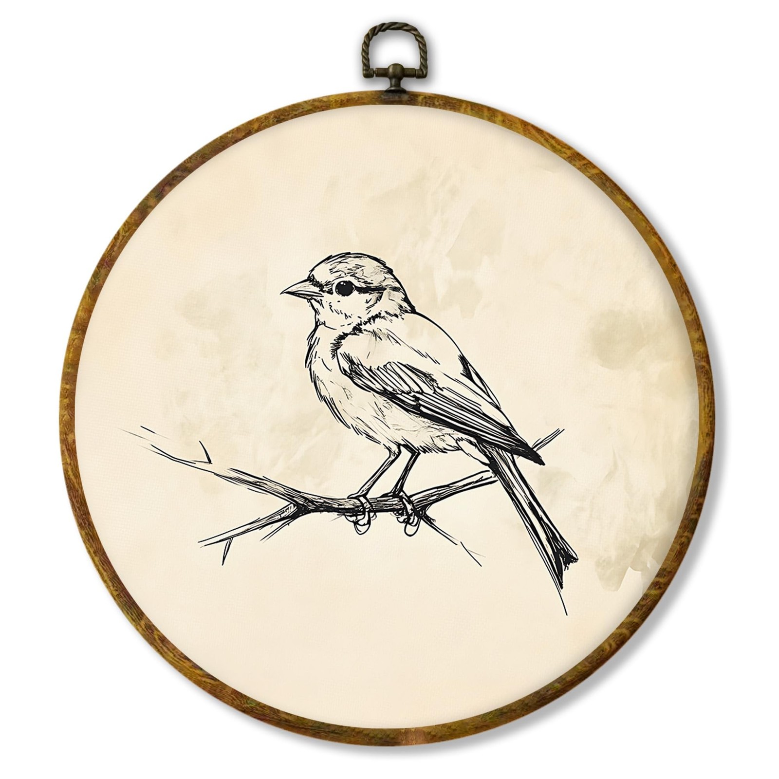 shiviody Neutral Birds Canvas Wall Art Decor, Rustic Hummingbird Wall Decor, ...