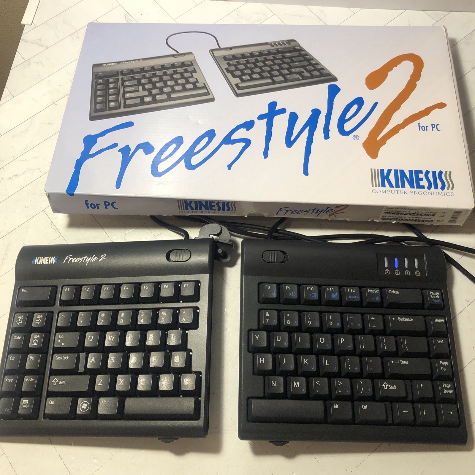 Kinesis Freestyle 2 KB800PBUS2 Ergonomic USB Wired Keyboard Tested!